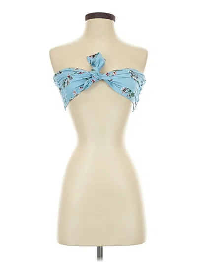 Pre-owned Showpo Sleeveless Blouse In Blue