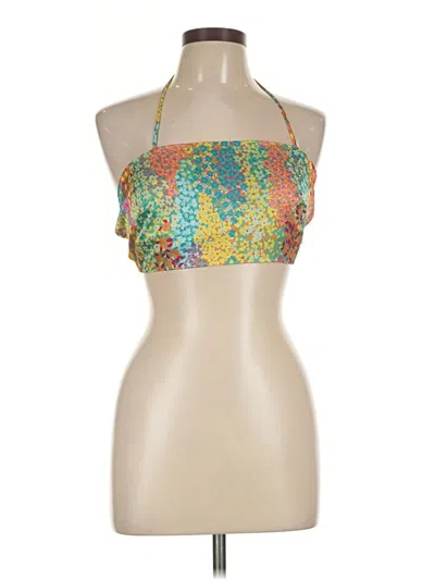 Pre-owned Showpo Sleeveless Blouse In Gold