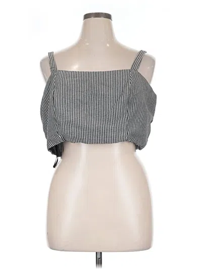 Pre-owned Showpo Sleeveless Top Gray Square Neckline Tops