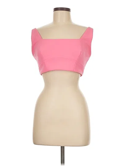 Pre-owned Showpo Sleeveless Top Pink Strapless Neckline Tops