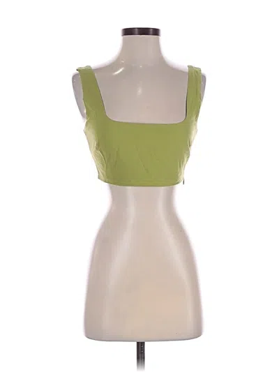Pre-owned Showpo Tank Top Green Strapless Neckline Tops