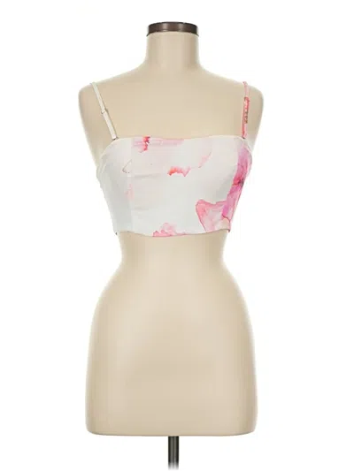 Pre-owned Showpo Tank Top Pink Strapless Neckline Tops