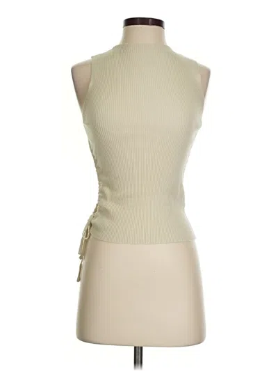 Pre-owned Showpo Tank Top Tan Halter Neckline Tops