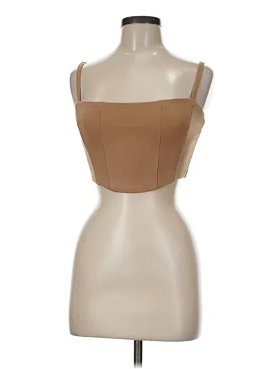 Pre-owned Showpo Tank Top Tan Strapless Neckline Tops