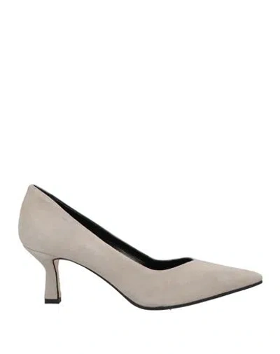 Showroom Woman Pumps Light Grey Size 10 Textile Fibers In Gray