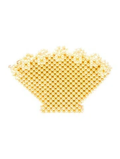 Pre-owned Shrimps Acrylic Minaudière In Yellow