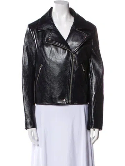 Pre-owned Shrimps Biker Jacket In Black