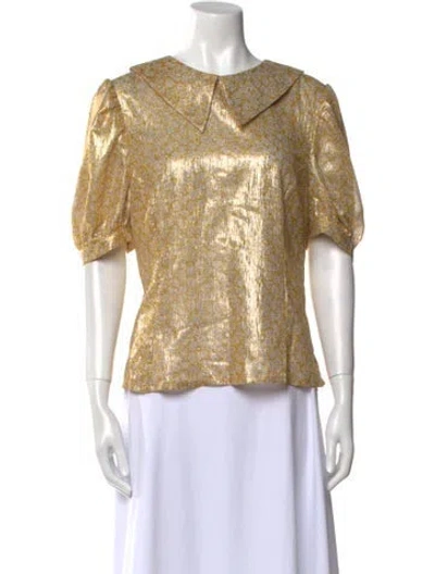 Pre-owned Shrimps Crew Neck Short Sleeve Top In Multi