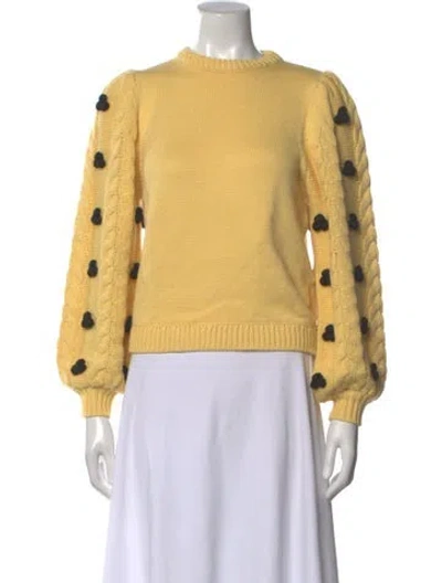 Pre-owned Shrimps Crew Neck Sweater In Yellow