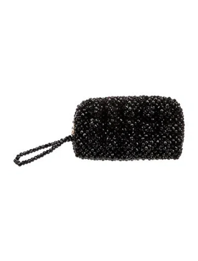 Pre-owned Shrimps Crystal Minaudière In Black