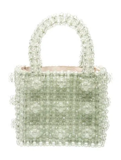 Pre-owned Shrimps Crystal Top Handle Bag In Green