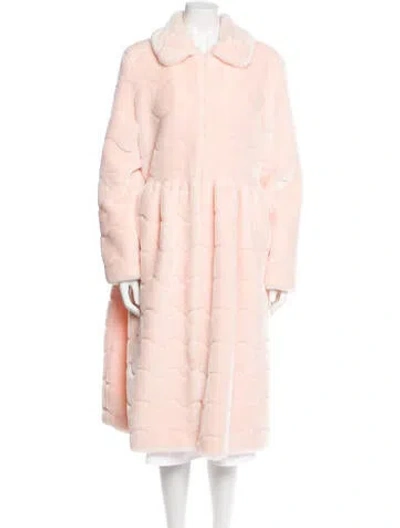 Pre-owned Shrimps Faux Fur Coat In Pink