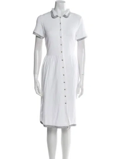 Pre-owned Shrimps Knee-length Dress In White