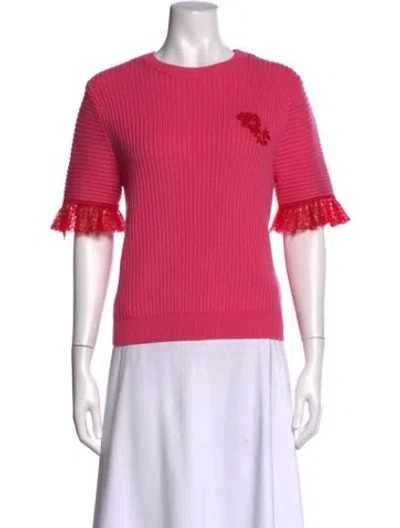 Pre-owned Shrimps Wool Crew Neck Sweater In Pink