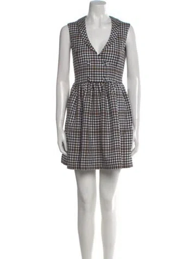 Pre-owned Shrimps Wool Mini Dress In Multi