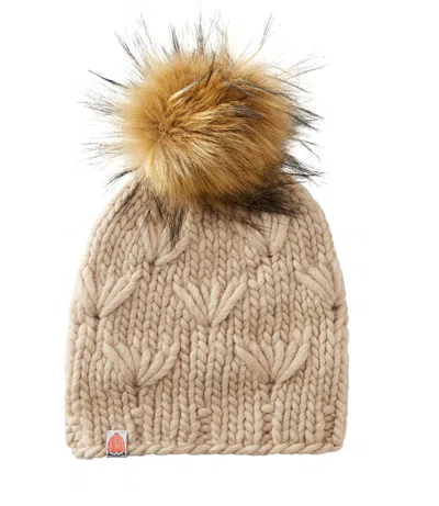 Sht That I Knit The Motley Beanie In Camel In Beige