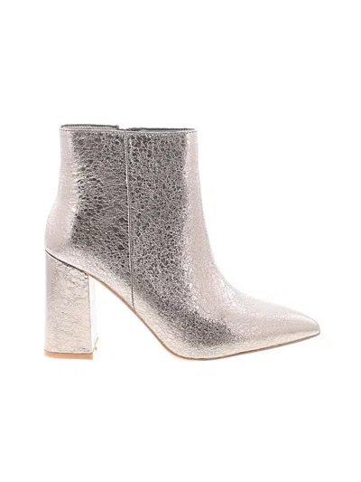Pre-owned Shu Shop Ankle Boots In Silver