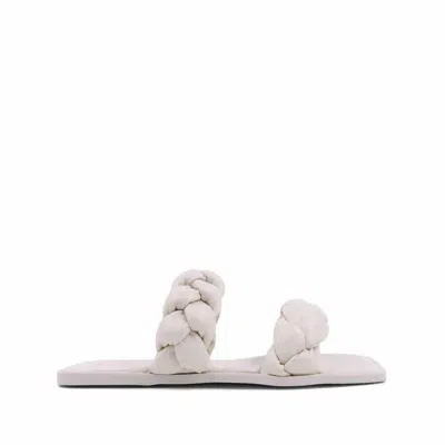 Shu Shop Daria Braided Sandal In Bone In Beige