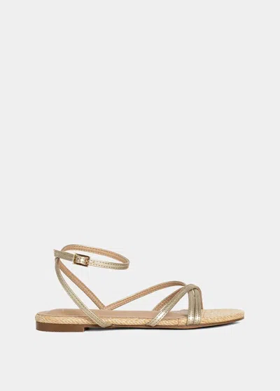 Shu Shop Kids' Girl's Dana Mini Sandal In Gold In Neutral