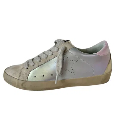 Shu Shop Kids' Girl's Mia Sneakers In Steel In Nude