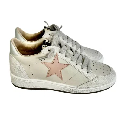 Shu Shop Kids' Girl's Paz Sneakers In Silver Snake In Neutral