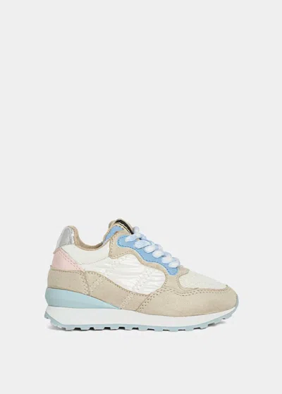 Shu Shop Kids' Girl's Phoebe Mini Sneakers In Blue In Multi