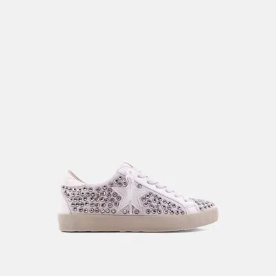 Shu Shop Kids' Girl's Studded Sneakers In Beige In White