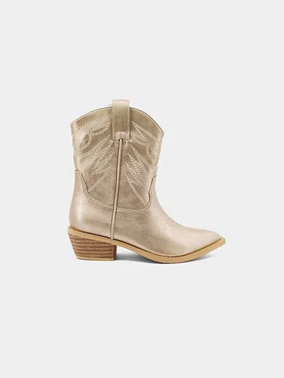 Shu Shop Kids' Girls Zahara Boot In Gold In Multi