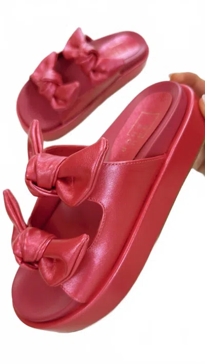 Shu Shop Kiki Sandals In Fuchsia In Red