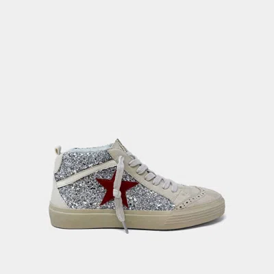 Shu Shop Paulina Sneaker In Silver Glitter
