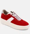 Shu Shop Stacey Sneaker In Red Suede In Multi
