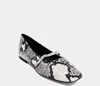 Shu Shop Women's Adele Flat Shoes In Snake Print In Multi