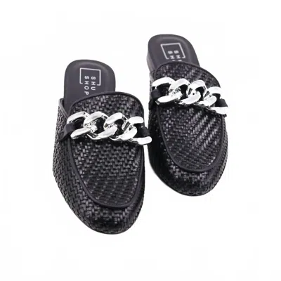 Shu Shop Women's Alexis Woven Chain Mule In Black In Multi