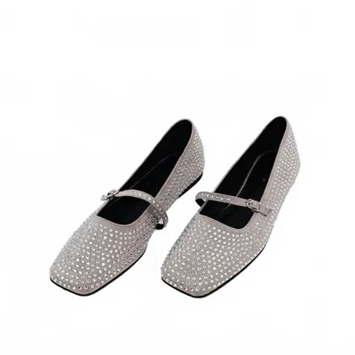 Shu Shop Women's Amelie Ballet Flats In Taupe In Silver