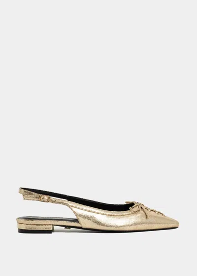 Shu Shop Women's Amy Slingback Flats In Gold