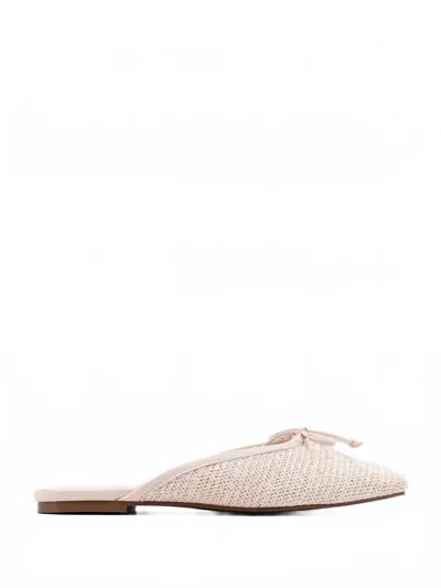 Shu Shop Women's Andrea Flat In Bone Woven In Neutral