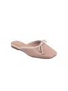 Shu Shop Women's Andrea Mules In Nude Snake In Pink