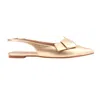 Shu Shop Women's Audrey Slingback Flats In Gold In Gold