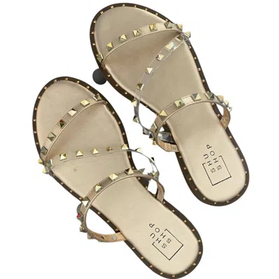 Shu Shop Women's Belara Studded Sandal In Gold