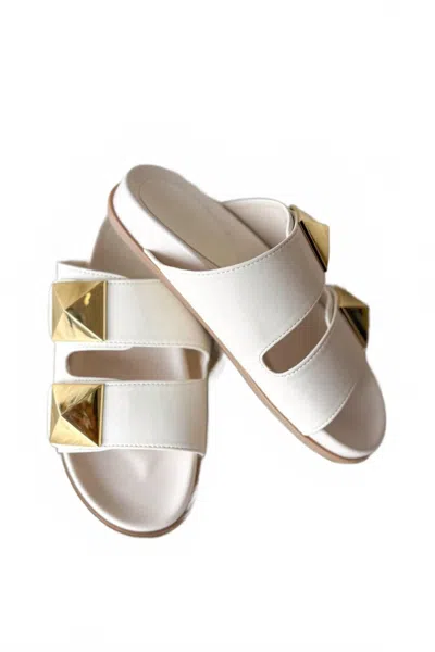 Shu Shop Women's Bernarda Sandal In Cream In White