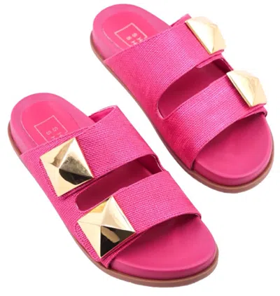 Shu Shop Women Bernarda Sandal In Fuchsia Woven In Multi