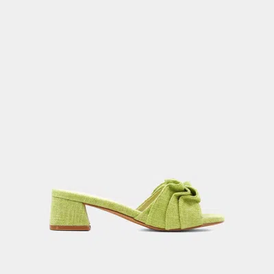 Shu Shop Women's Blessing Heeled Sandals In Lime In Green