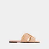 Shu Shop Women's Christine Sandal In Natural Raffia In Pink