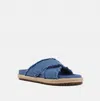 SHU SHOP WOMEN'S COURTNEY SLIDES IN NAVY