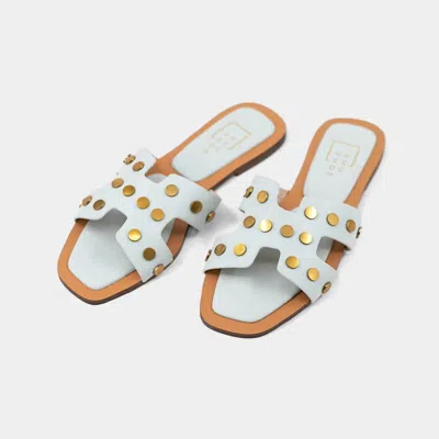 Shu Shop Women's Donatella Slides In Mint In Multi