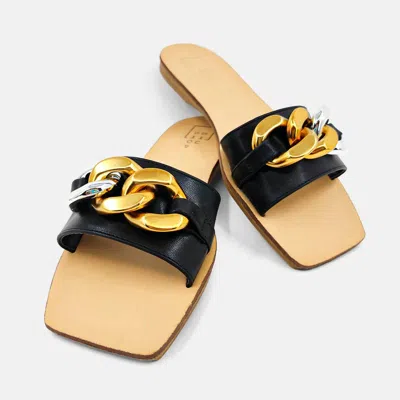 Shu Shop Women's Dorita Chain Sandals In Black