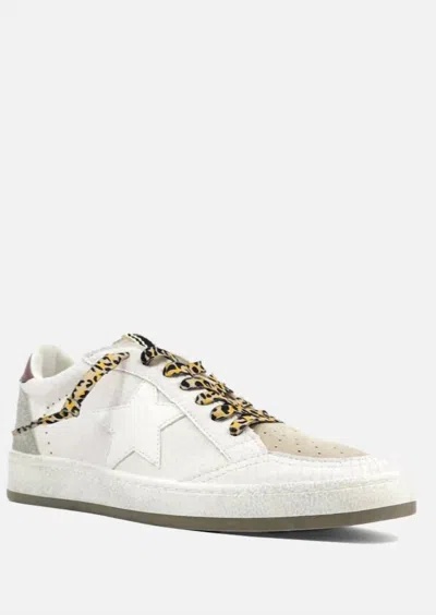 Shu Shop Women's Embossed Star Sneaker In Bone In Neutral