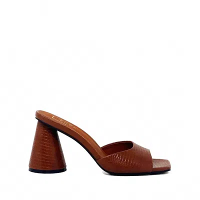 Shu Shop Women's Enya Heel In Brown Lizard In Multi