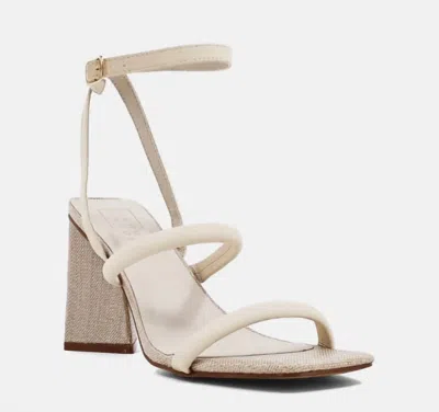 Shu Shop Women's Evangeline Woven Heel In Bone In Beige