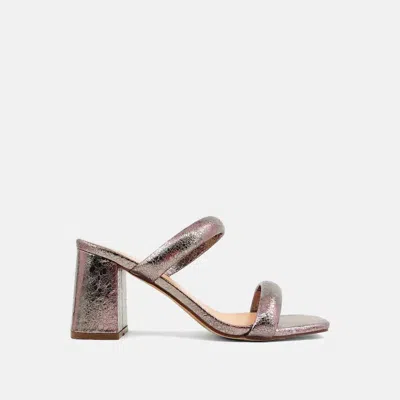 Shu Shop Women's Farah Metallic Heel In Pewter In Silver